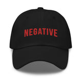 Negative | Embroidered Dad Hat - DVNT SHOP