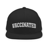 NOVID Vaccinated | Puff Embroidered Snapback Hat Unisex - DVNT SHOP