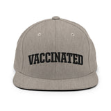 NOVID Vaccinated | Puff Embroidered Snapback Hat Unisex - DVNT SHOP