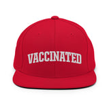 NOVID Vaccinated | Puff Embroidered Snapback Hat Unisex - DVNT SHOP