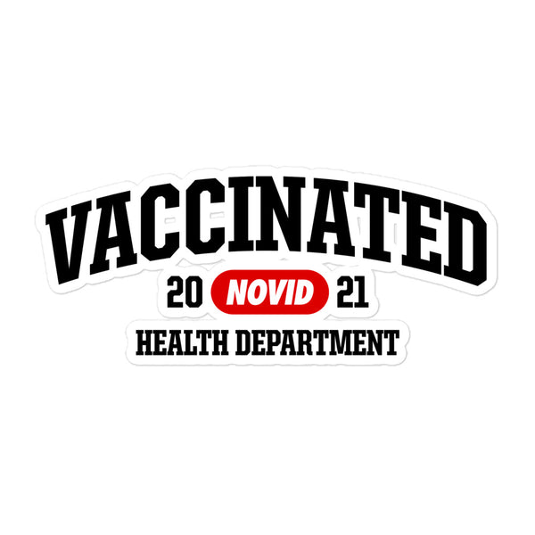 NOVID Vaccinated Team Red | Vinyl Sticker - DVNT SHOP