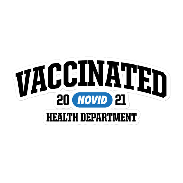 NOVID Vaccinated Blue Novid | Vinyl Sticker - DVNT SHOP