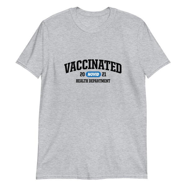 NOVID Vaccinated Team Blue | Short-Sleeve Unisex T-Shirt - DVNT SHOP