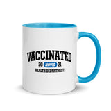 NOVID Vaccinated | Mug with Blue Color Inside - DVNT SHOP