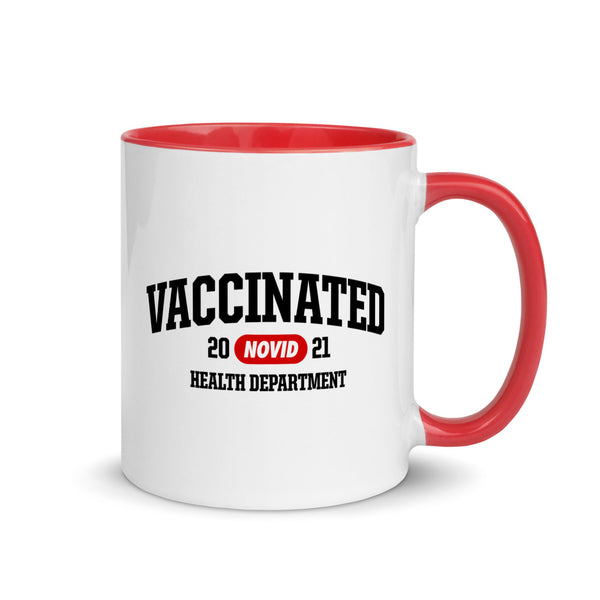 NOVID Vaccinated Mug with Red Color Inside - DVNT SHOP