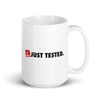 NOVID Just Tested | White Glossy Mug - DVNT SHOP