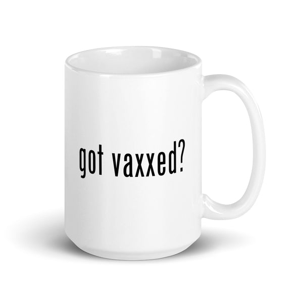 Got Vaxxed? | White glossy mug - DVNT SHOP