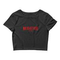 Negative Let's Chill | Women's Short Sleeve Crop T-Shirt - DVNT SHOP