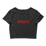 Negative Let's Chill | Women's Short Sleeve Crop T-Shirt - DVNT SHOP