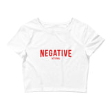 Negative Let's Chill | Women's Short Sleeve Crop T-Shirt - DVNT SHOP