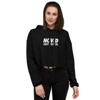 NOVID Just Tested | Women's Crop Hoodie - DVNT SHOP