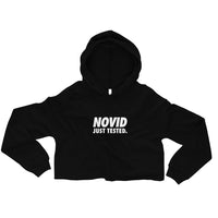 NOVID Just Tested | Women's Crop Hoodie - DVNT SHOP